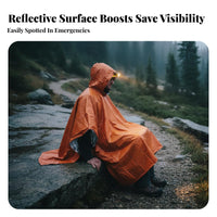 Retains Body Heat Emergency Survival Blanket Compact Emergency Mylar Blanket Tear-Resistant for Campers, Preppers, Camping, Hiking, Outdoor