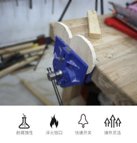 木工桌虎钳快速夹台钳木工夹钳桌钳子专业工作台夹具操作台接杆