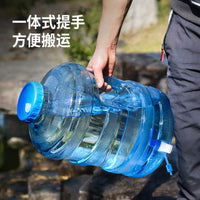 15L Wide-Mouth Round Water Bucket with Faucet, Food-Grade PC, for Home and Tea Bar