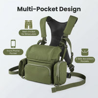 Outdoor Binocular Chest Bag with Adjustable Strap