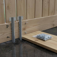 10 Pieces Railway Sleeper Bracket Screws Included Heavy Duty Sleeper Bracket Versatile Serrated Garden Stake for Landscapers, Retaining Walls