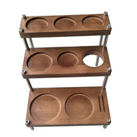 Coffee Accessory Stand Wooden Rack Countertop for Baristas