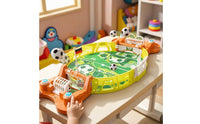 Interactive Tabletop Soccer with Launcher Mini Tabletop Soccer Game Compact Foosball Game Portable for Children, Families, Toddlers, Family Night, Party