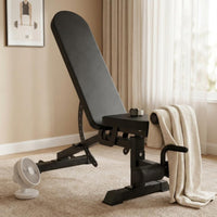 Adjustable Dumbbell Bench Padded Multifunctional Exercise Bench Steel Frame