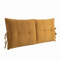 Headboard Slipcover with Ties Cozy Padded Headboard Protector Dustproof Bedding for Readers, Bedroom