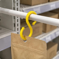Plastic S Hook Space Saving S-Shaped Plastic Hook Long-Lasting for Supermarket