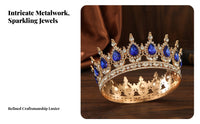 Rhinest Single Crown Sparkling Rhinest Single S Rhinest Single Regal Headpiece Elegant Design Bridal Headpiece for Bride, Bridesmaid, Wedding