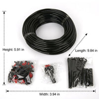 Automatic Drip Irrigation System Kit, Micro Garden Watering for Allotment Equipment, PVC Hose & Drippers for Potted Plants, Vegetable Patch