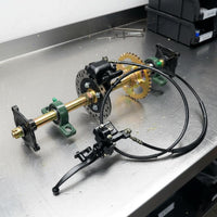 Go Kart Rear Axle Brake Kit Easy to Install Kart Rear Brake Assembly Heavy Duty Vehicle Part for DIY Builders, Mechanics, Rough Terrain, Track, Garage