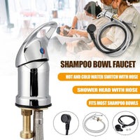 Salon Shampoo Basin Faucet Set with Hand Shower and Hose, Replacement Kit