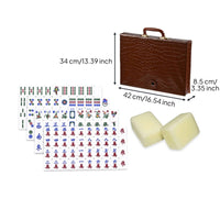 160 Tiles Acrylic Crystal Mahjong Tiles Long-Lasting and Shockproof