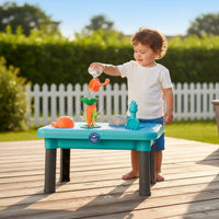Plastic Beach Table with Accessories Portable Sand and Water Table Compact Toy Hands-on for Children, Garden