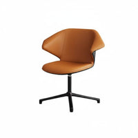 Upholstered Rotating Armchair Light Luxury Aesthetic Lounge Chair Modern Design Plush Cushioning for Homeowners, Living Room