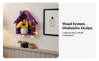 House-Shaped Shelf Decorative House-Shaped Cubby Space-Saving for Kindergarten