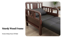 Extendable Single Sofa Bed Multi-Functional Pull-Expandable Single Bed Two-in-oneUse Space-Saving Design for Apartment Dwellers