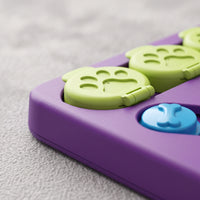 Puzzle Toy with Sliding Covers Boredom Reducer Pet Puzzle Toy IQ Training Interactive Treat Dispenser for Cats, Indoor Play