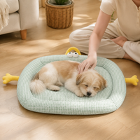 Viscoelastic Foam Dog Bed, Washable Orthopedic Pet Bed for Small & Large Dogs, All Seasons High Breathability Foam Dog Bed