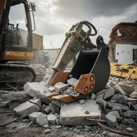 Multi-Functional Mini Excavator Quick Coupler Easy to Install Excavator Quick Hitch Versatile Hydraulic Breaker Hammer High Force Performance for Landscapers, Farmers, Demolition, Landscaping, Forestry, Farming