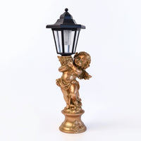 Solar Garden Lamp with Statue Outdoor for Patio, Courtyard