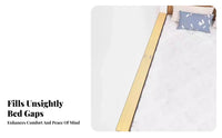 Prevents Items from Falling Bedside Widening Board High Load Capacity Void Filler Strip Stable Support Surface Extender Polished Finish for Parents, Homeowners, Students, Beside the Bed, Bedroom, Dorm Room