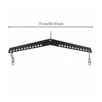 Lat Pull-down Attachment Heavy-Duty Pull-down Bar with Holes Adjustable Exercise Equipment for Bodybuilders
