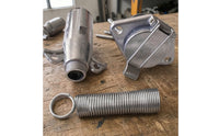 Threaded Metal Connector with Mounting Flange Aluminum Hardware Compact for Electricians