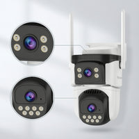 Cellular Triple-Lens Security Camera Motorized Three-Lens Security Camera for Homeowners, Builders, Farmers, Yards, Driveways, Construction Sites, Farms