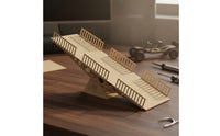 Wooden Climbing Bridge with Guardrails Multi-Scene Toy Car Ramp Track Realistic Toy Car Ramp Easy to Assemble for Hobbyists