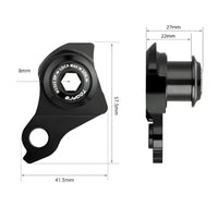 CNC-Machined UDH Derailleur Hanger Anodized Direct Mount Hanger with Bolts Aluminum Hardware Compatible for Mechanics