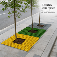 Interlocking PP Tree Grate for Tree Pit Protection, 2.5cm Thick