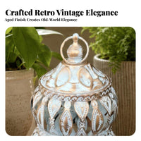 Decorative Iron Lantern Centerpiece Openwork Lantern Timeless Elegance