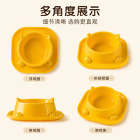 宠物碗猫碗狗碗塑料喂食碗猫脸造型单碗家用猫咪食盆狗狗水碗批发