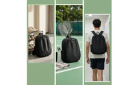 Structured Badminton Racket Bag Padded Badminton Backpack Comfortable Racket Backpack with Pockets Compact for Commuters