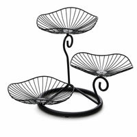 3-Tier Fruit Basket Decorative Storage Rack Stable for Living Room