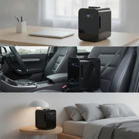 8-Liter Portable Mini Fridge Compact Mini Fridge with Warmer Versatile Thermoelectric Cooler Low-Noise for Dorm Room, Desk