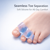 Toe Sleeve for Big Protection and Posture Correction, Breathable Elastic Separators for Comfort