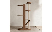 Wooden Cat Climber Climbing Tree Sturdy Base Cat Climbing Towers Structure Space-Saving Pet Accessory