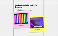 RGB LED tube for recording