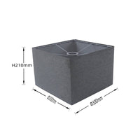 Square Textile Lampshade Easy Assembly Detachable Lamp Shade Modern Table Lamp Shade for Bedroom