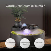 Ceramic Feng Shui Water Feature Desktop Decor