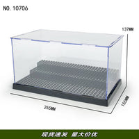 跨境批发兼容乐高展示盒收纳盒积木人仔收藏阶梯式手办展示