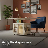 elevateTop Coffee-to-Dining Table Multi-Functional Household Furniture Space-Saving Built-in Storage