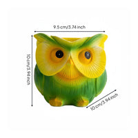 Owl Planter Cute Creature-Shaped Succulent Pot Resin Material
