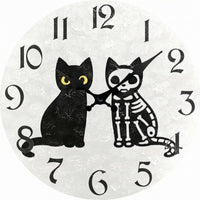 Round Wall Clock Black Hands Home Decor Easy to Read