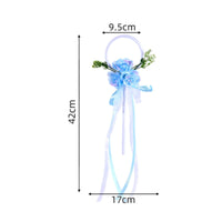 Fairy Blossom Wand Faux Roses Event Accessory Heart Shape for Girls