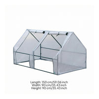 Mini Greenhouse Peaked Roof Plant Mesh Cover Front Openings