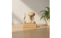 Jellyfish Figurine Minimalist Jellyfish Sculpture Decorative Aquatic Decor for Simplicity Lovers