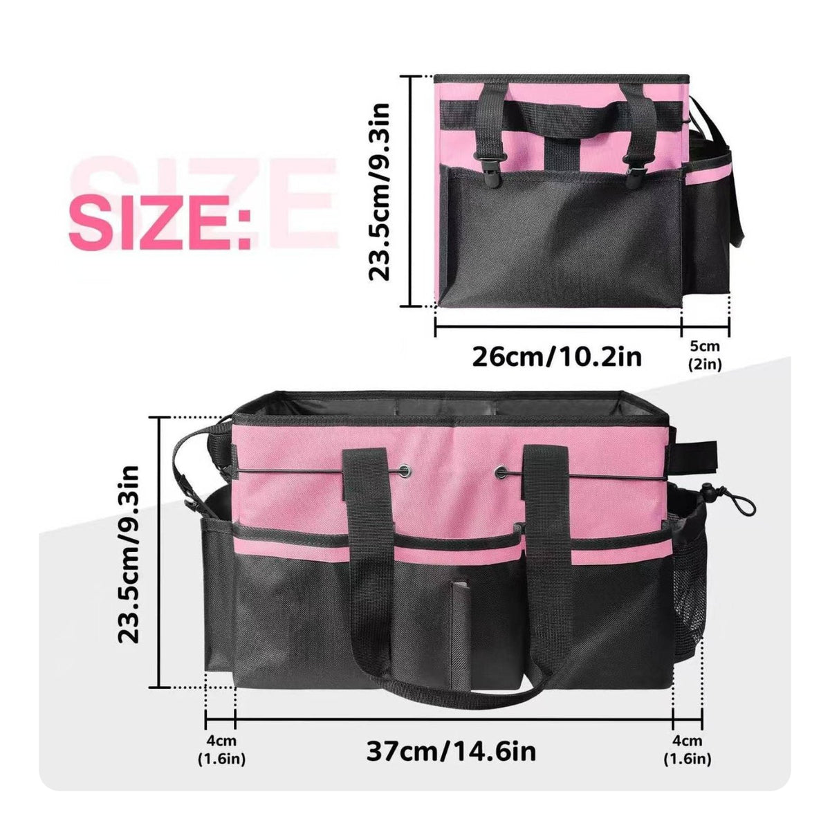 Tool Organizer Tote Large Capacity Tool Storage Tote Oxford Material for Garage