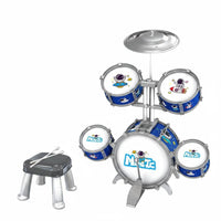 Drum Set with Drumsticks Lightweight Jazz Drum Toy Glossy for Young Children, Home