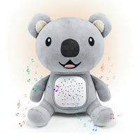 Stuffed Koala Soothing Baby Sound Machine with Light Display Koala Stuffed Toy Cuddly Sleep Aid Portable for Babies, Nursery